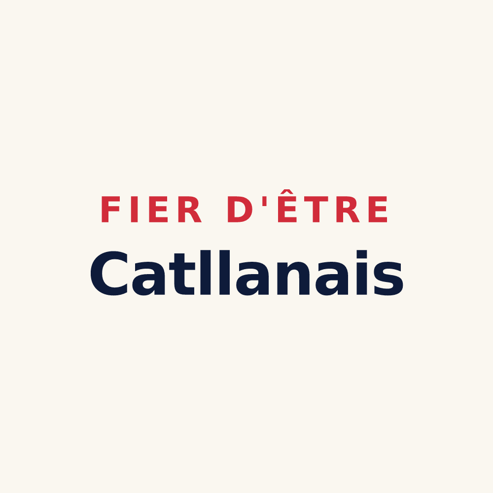 Tasse « Fier d'être Catllanais » — design pour Catllar