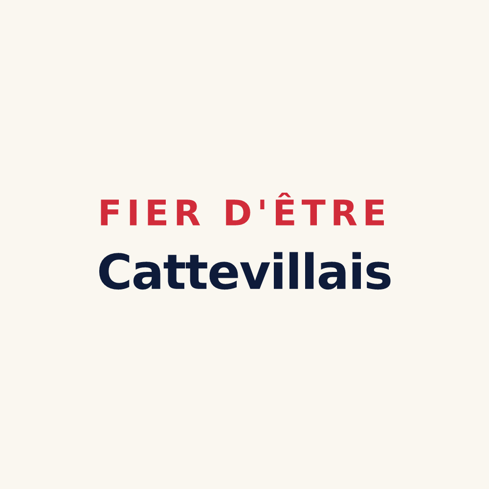 Tasse « Fier d'être Cattevillais » — design pour Catteville