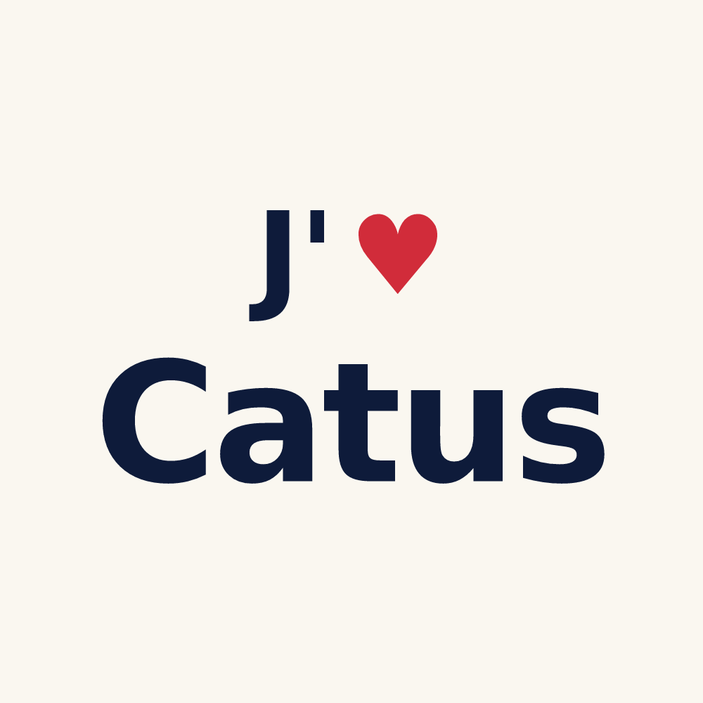 Tasse personnalisée Catus — design J'aime Catus