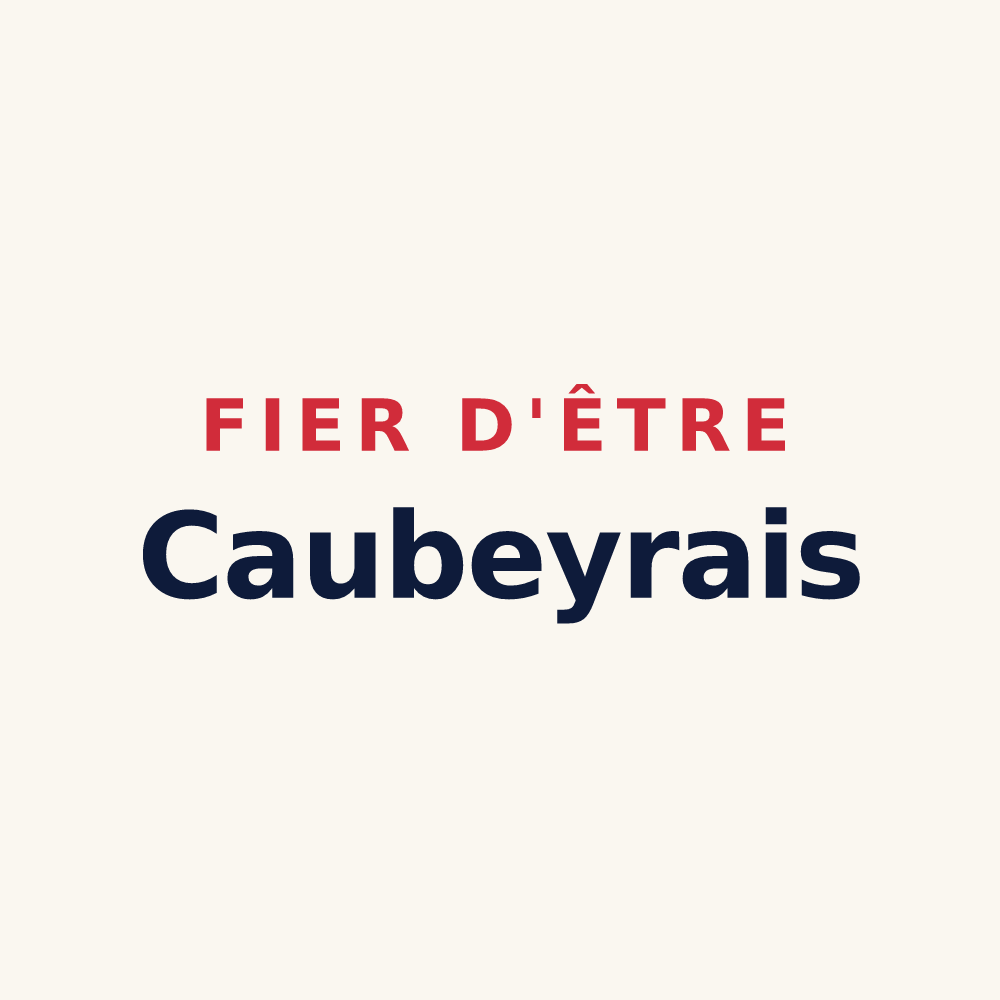 Tasse « Fier d'être Caubeyrais » — design pour Caubeyres