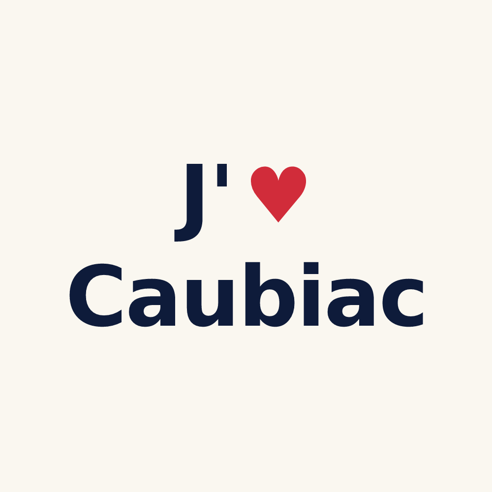 Tasse personnalisée Caubiac — design J'aime Caubiac