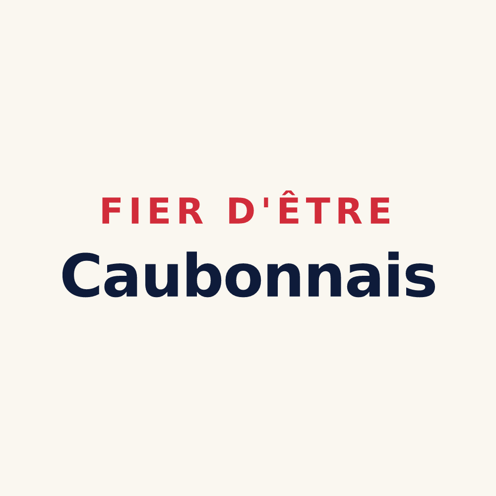 Tasse « Fier d'être Caubonnais » — design pour Caubon-Saint-Sauveur