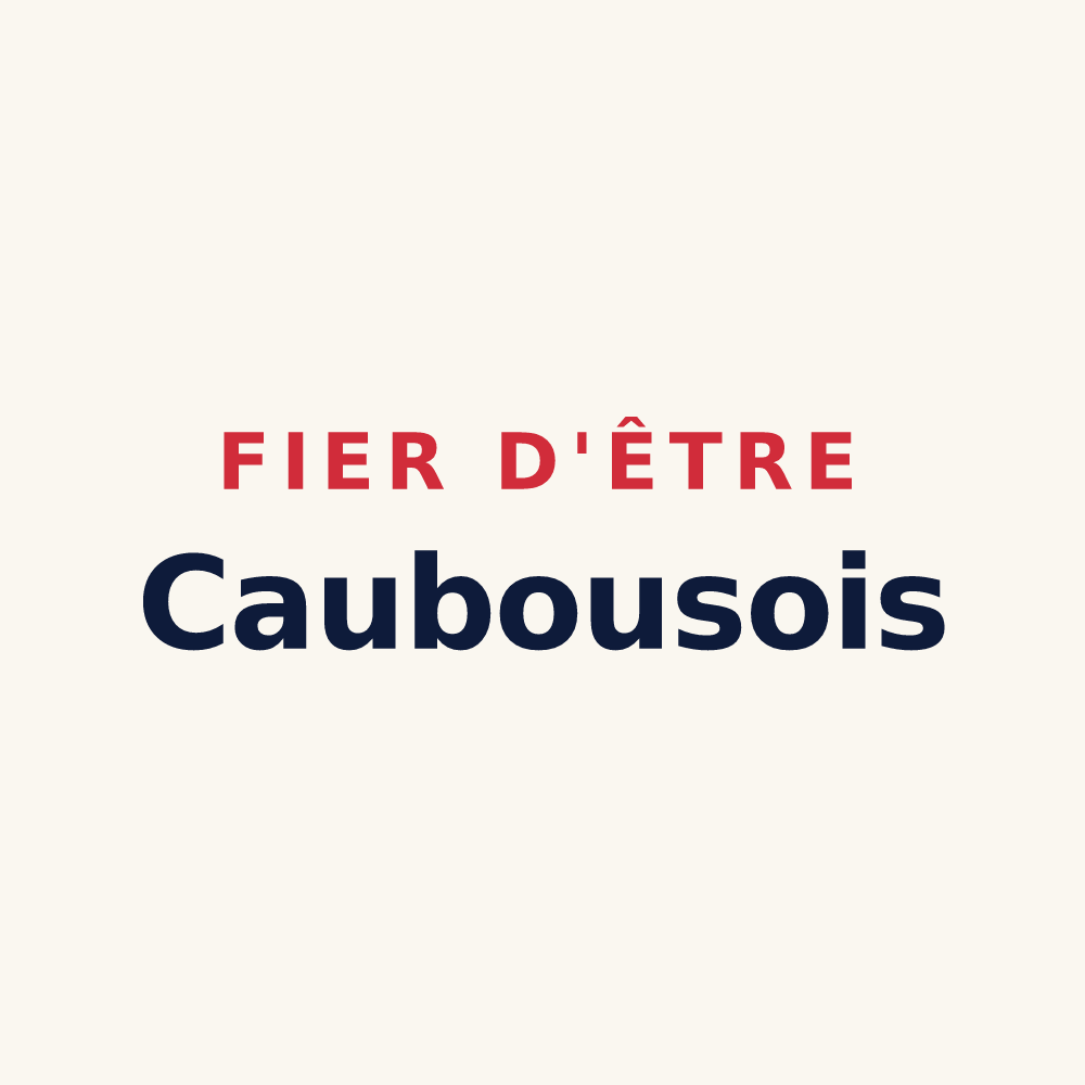 Tasse « Fier d'être Caubousois » — design pour Caubous