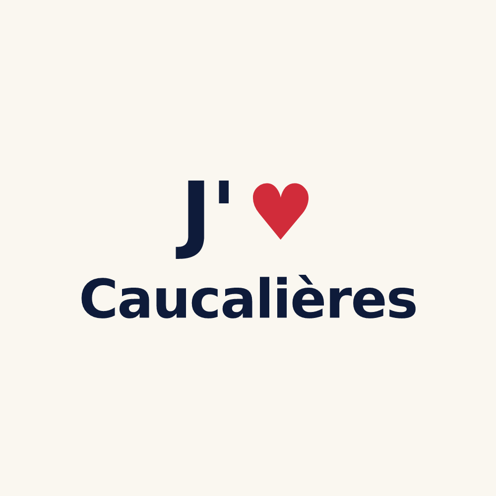 Tasse personnalisée Caucalières — design J'aime Caucalières