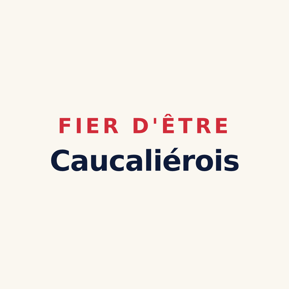 Tasse « Fier d'être Caucaliérois » — design pour Caucalières