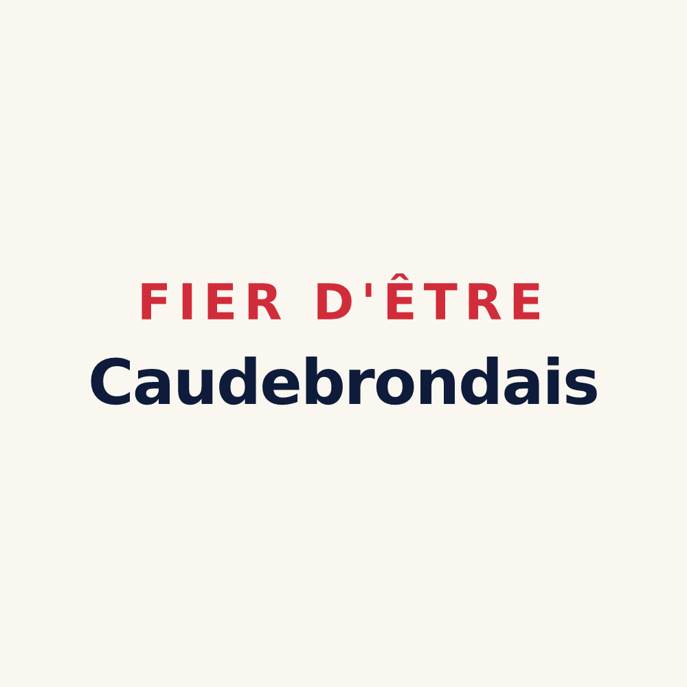Tasse « Fier d'être Caudebrondais » — design pour Caudebronde