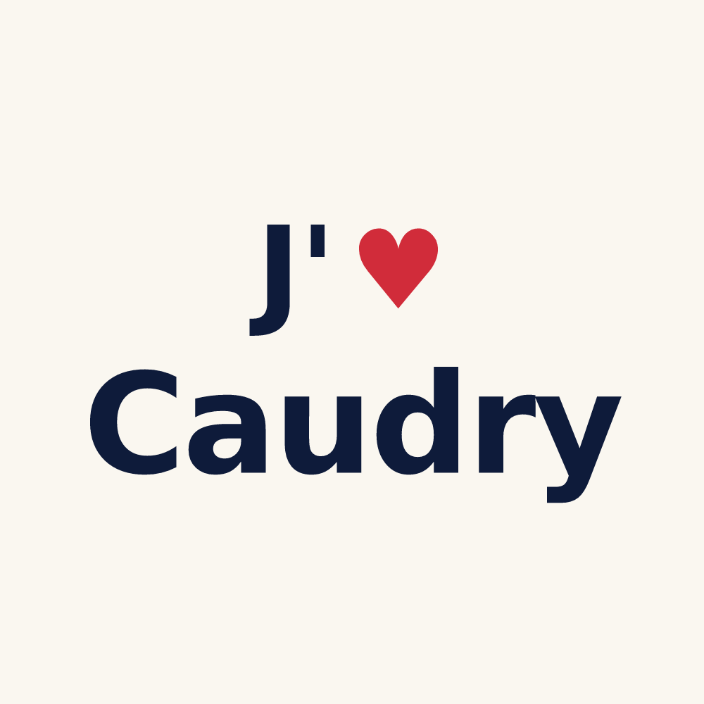 Tasse personnalisée Caudry — design J'aime Caudry