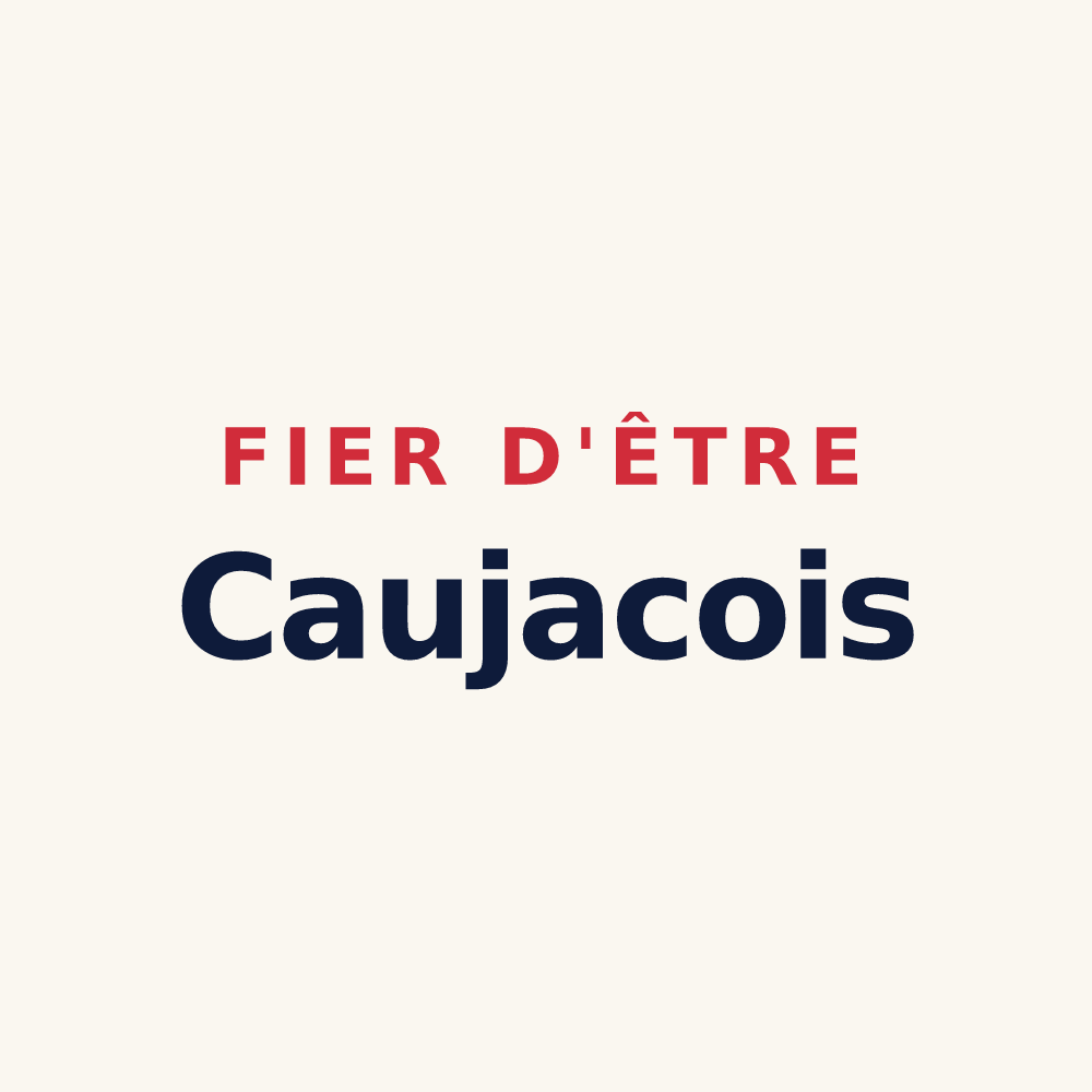 Tasse « Fier d'être Caujacois » — design pour Caujac