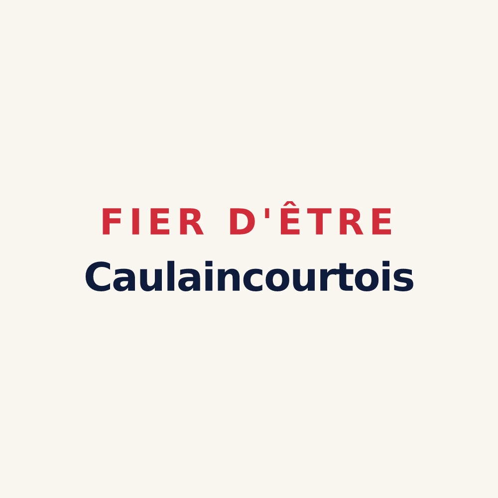 Tasse « Fier d'être Caulaincourtois » — design pour Caulaincourt