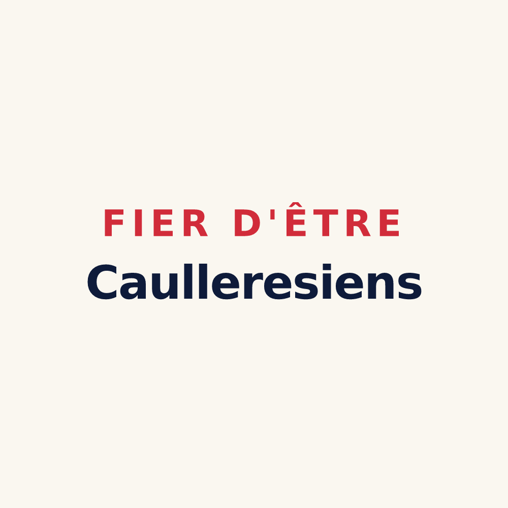Tasse « Fier d'être Caulleresiens » — design pour Caullery