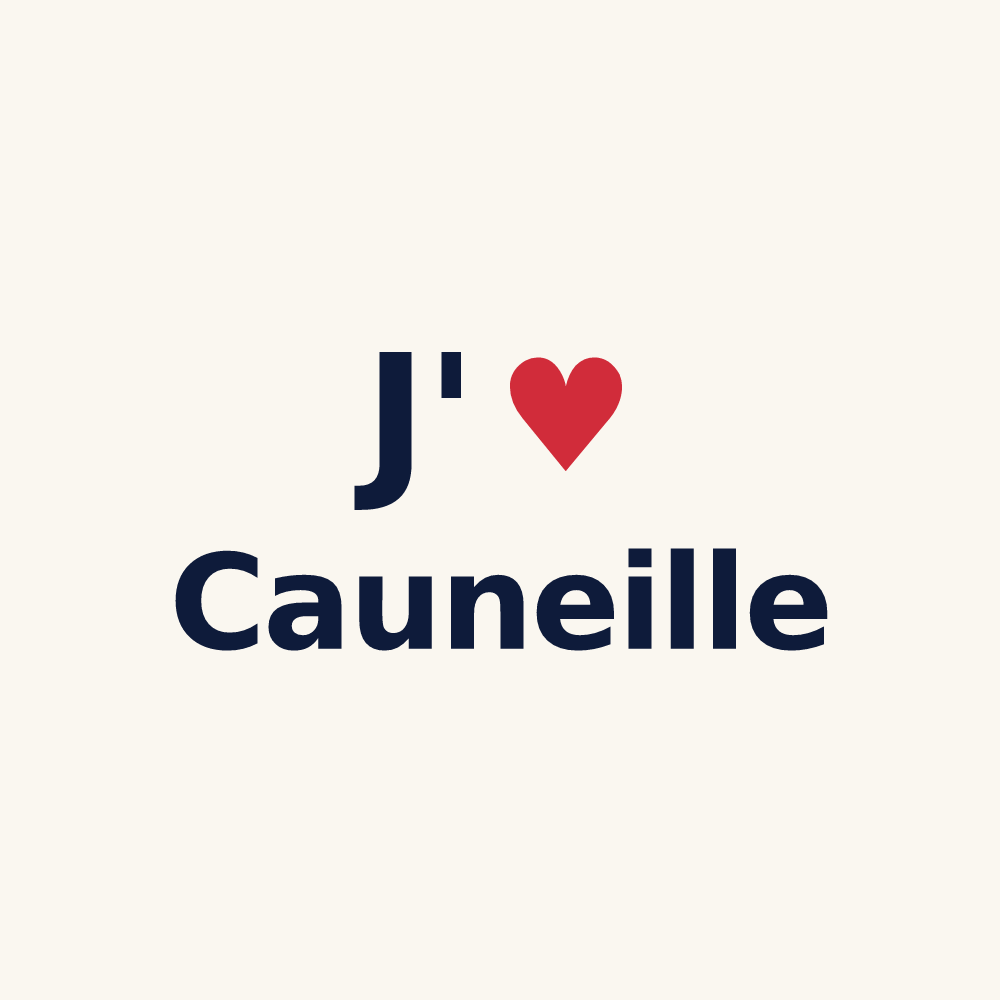 Tasse personnalisée Cauneille — design J'aime Cauneille