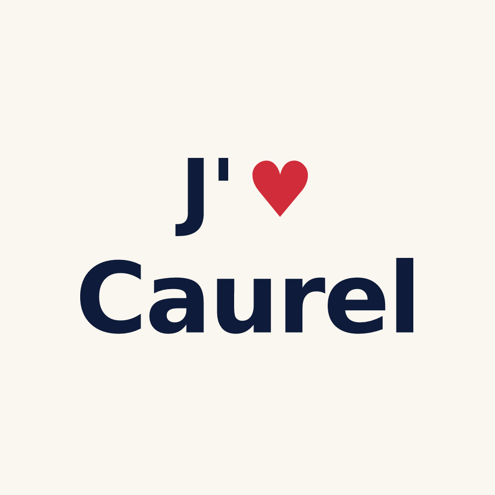 Tasse personnalisée Caurel — design J'aime Caurel