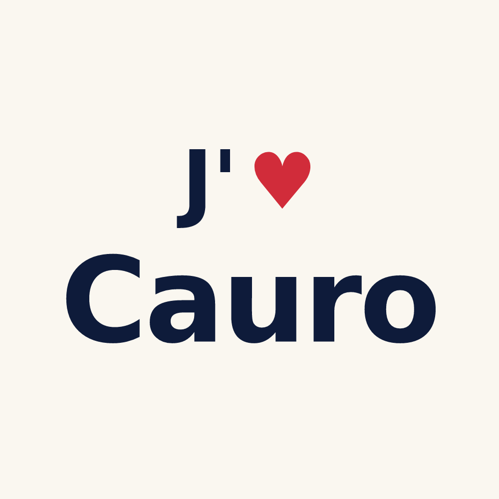 Tasse personnalisée Cauro — design J'aime Cauro
