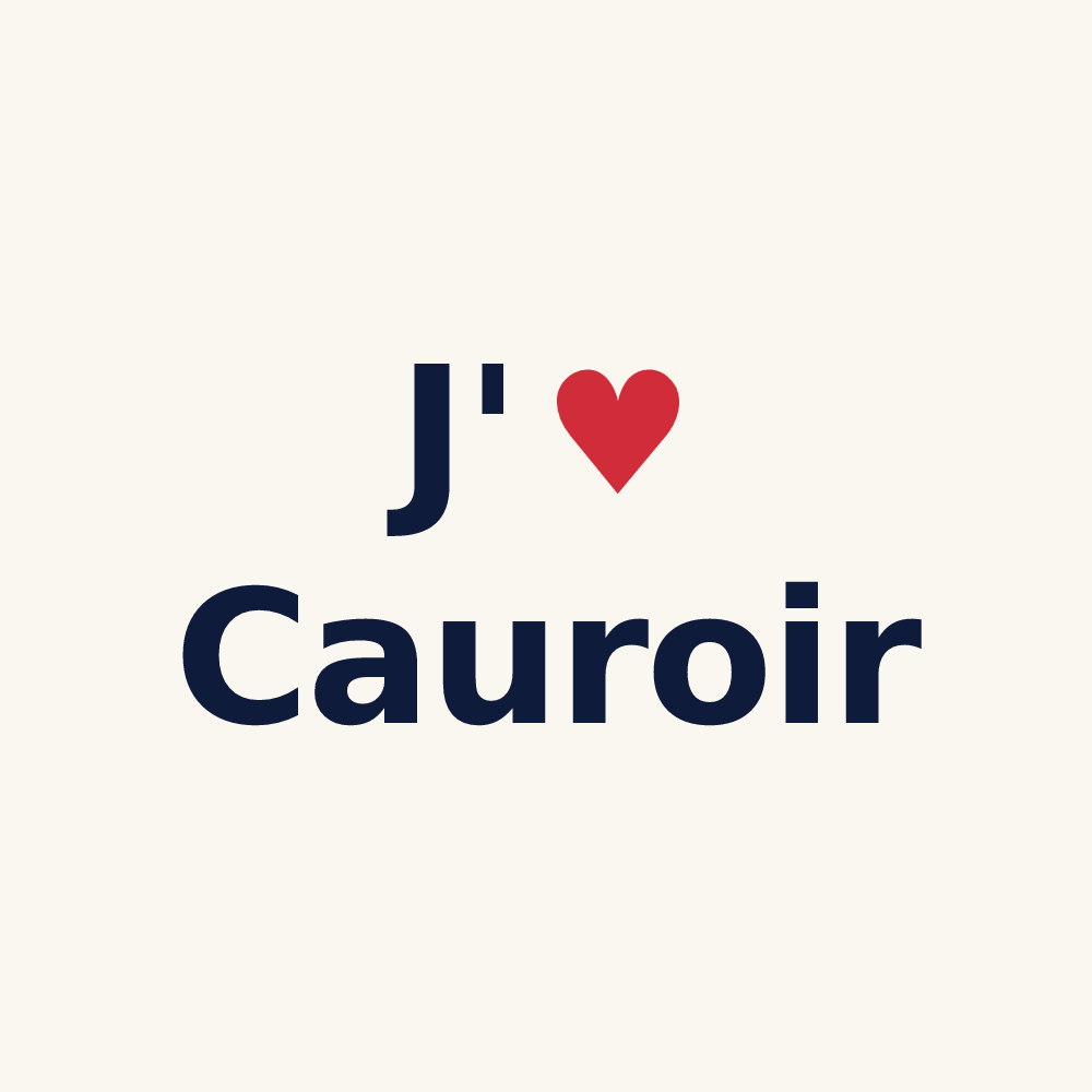 Tasse personnalisée Cauroir — design J'aime Cauroir