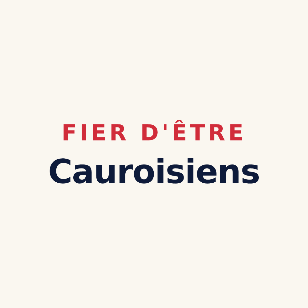 Tasse « Fier d'être Cauroisiens » — design pour Cauroir