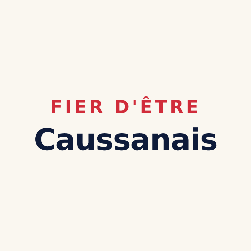 Tasse « Fier d'être Caussanais » — design pour Causses-et-Veyran