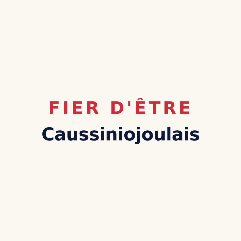 Tasse « Fier d'être Caussiniojoulais » — design pour Caussiniojouls