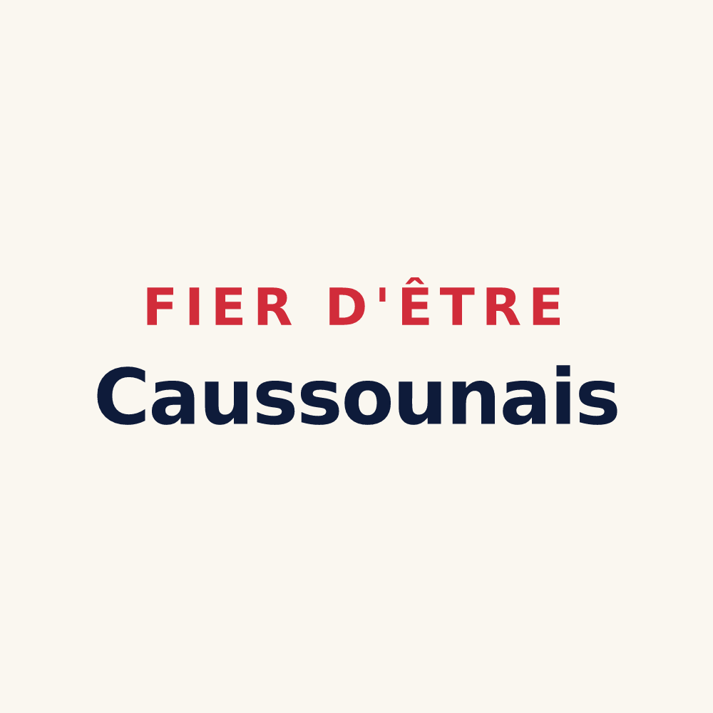 Tasse « Fier d'être Caussounais » — design pour Caussou