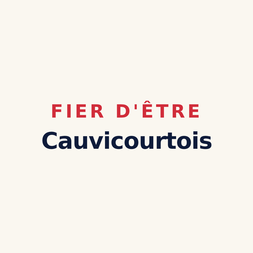 Tasse « Fier d'être Cauvicourtois » — design pour Cauvicourt