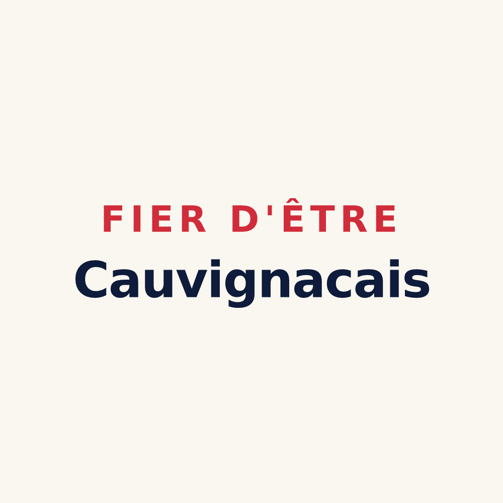 Tasse « Fier d'être Cauvignacais » — design pour Cauvignac