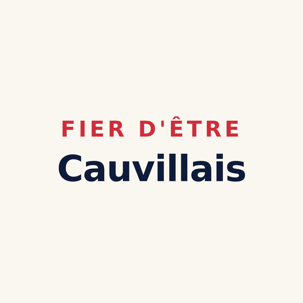 Tasse « Fier d'être Cauvillais » — design pour Cauville