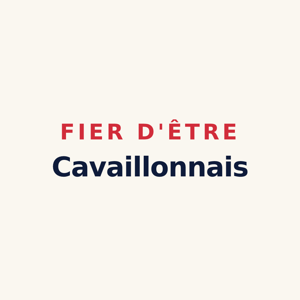 Tasse « Fier d'être Cavaillonnais » — design pour Cavaillon