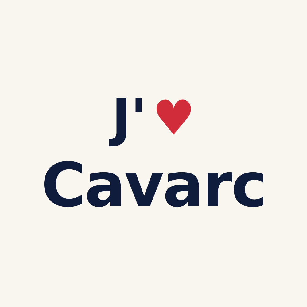 Tasse personnalisée Cavarc — design J'aime Cavarc