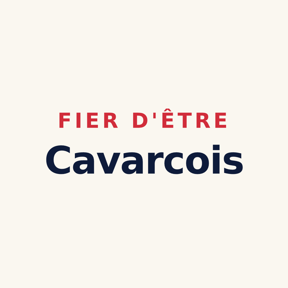 Tasse « Fier d'être Cavarcois » — design pour Cavarc