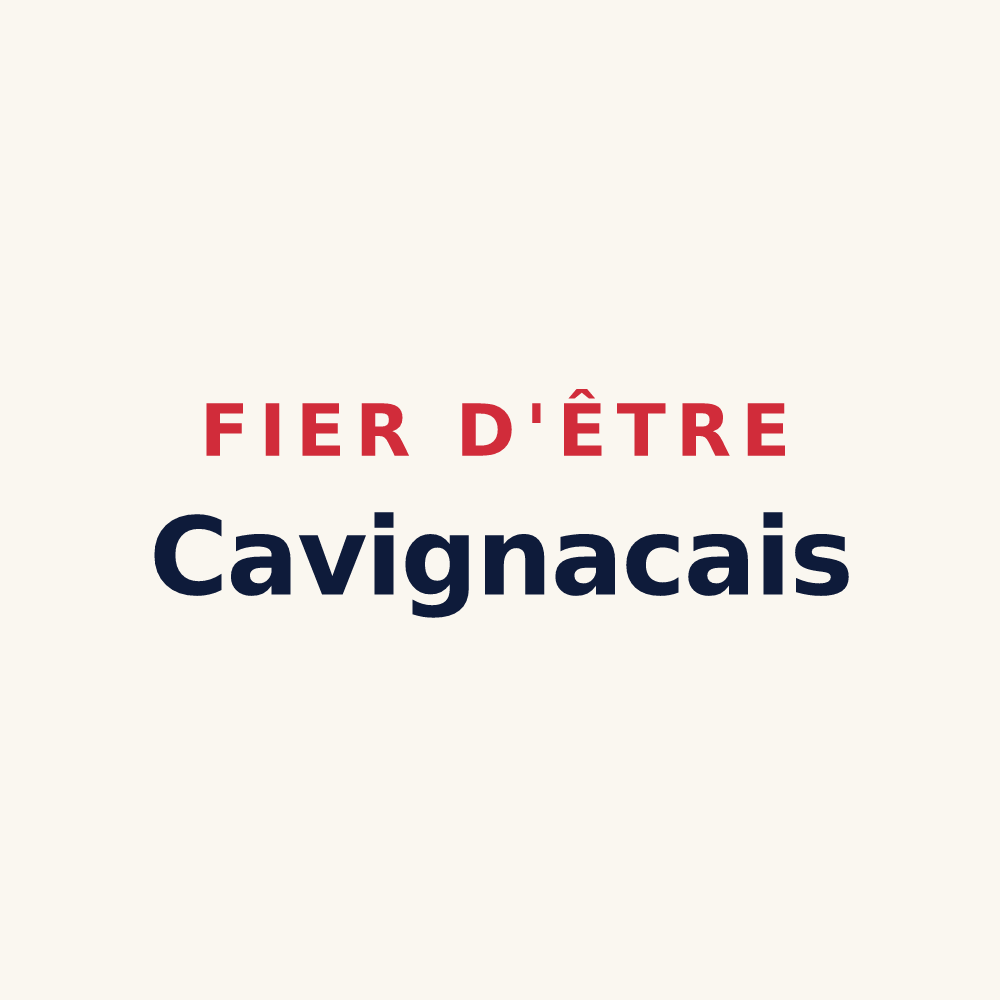 Tasse « Fier d'être Cavignacais » — design pour Cavignac