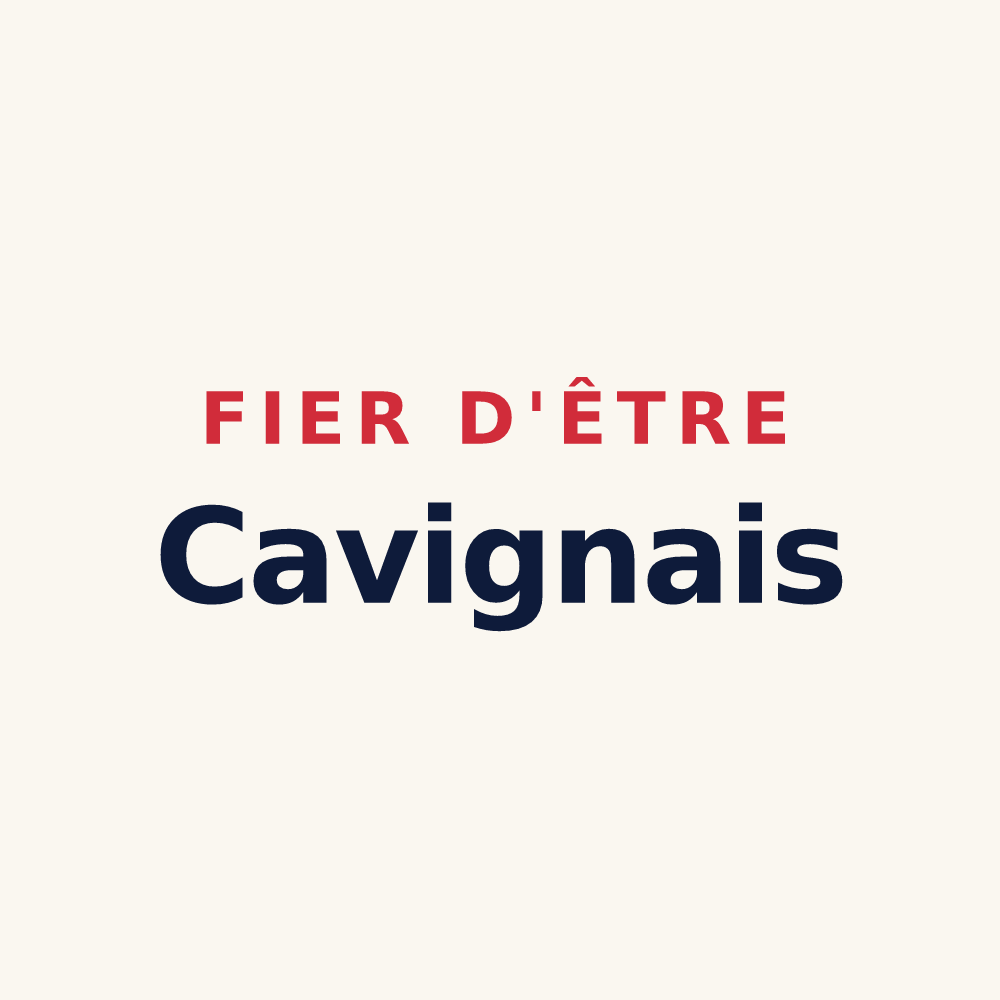 Tasse « Fier d'être Cavignais » — design pour Cavigny