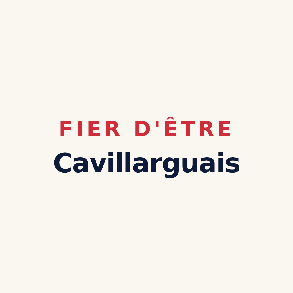 Tasse « Fier d'être Cavillarguais » — design pour Cavillargues