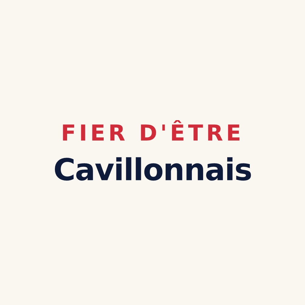 Tasse « Fier d'être Cavillonnais » — design pour Cavillon