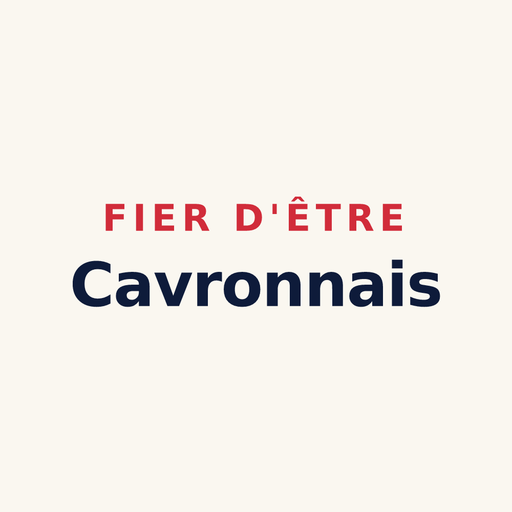 Tasse « Fier d'être Cavronnais » — design pour Cavron-Saint-Martin