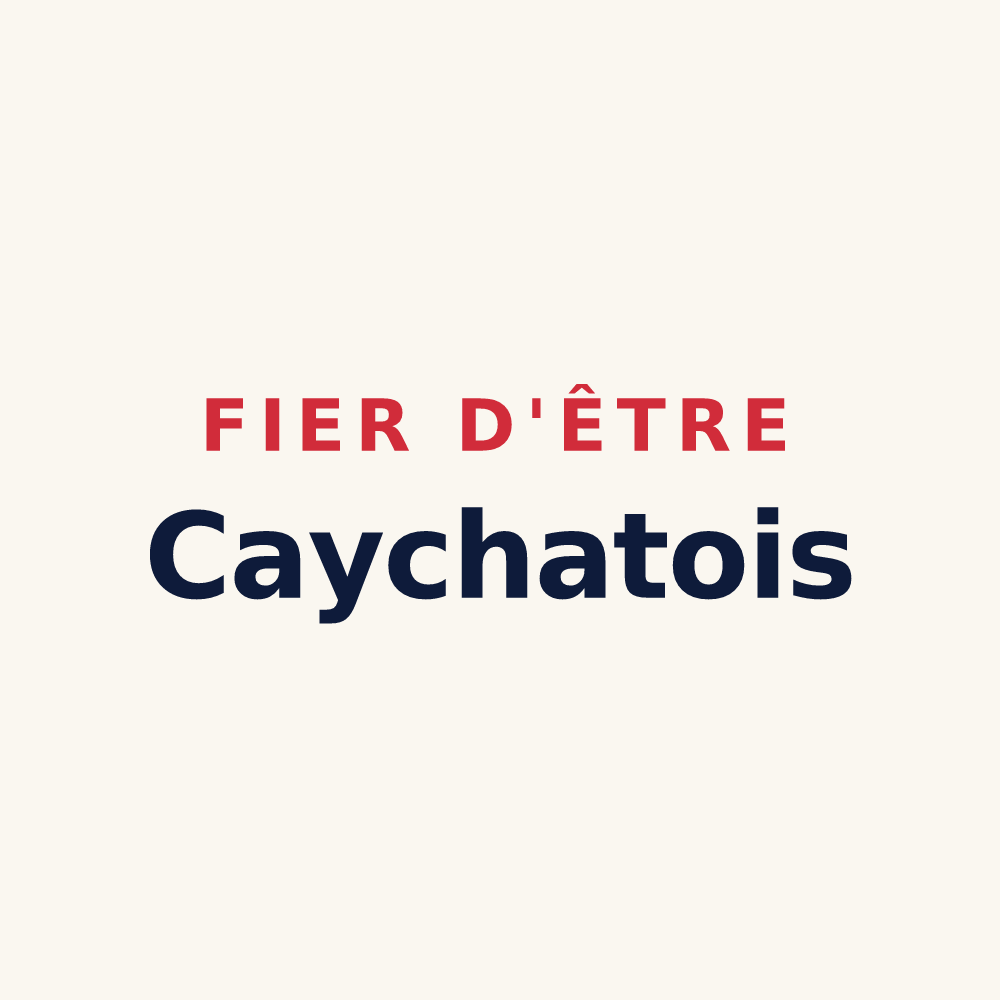 Tasse « Fier d'être Caychatois » — design pour Caychax-et-Senconac