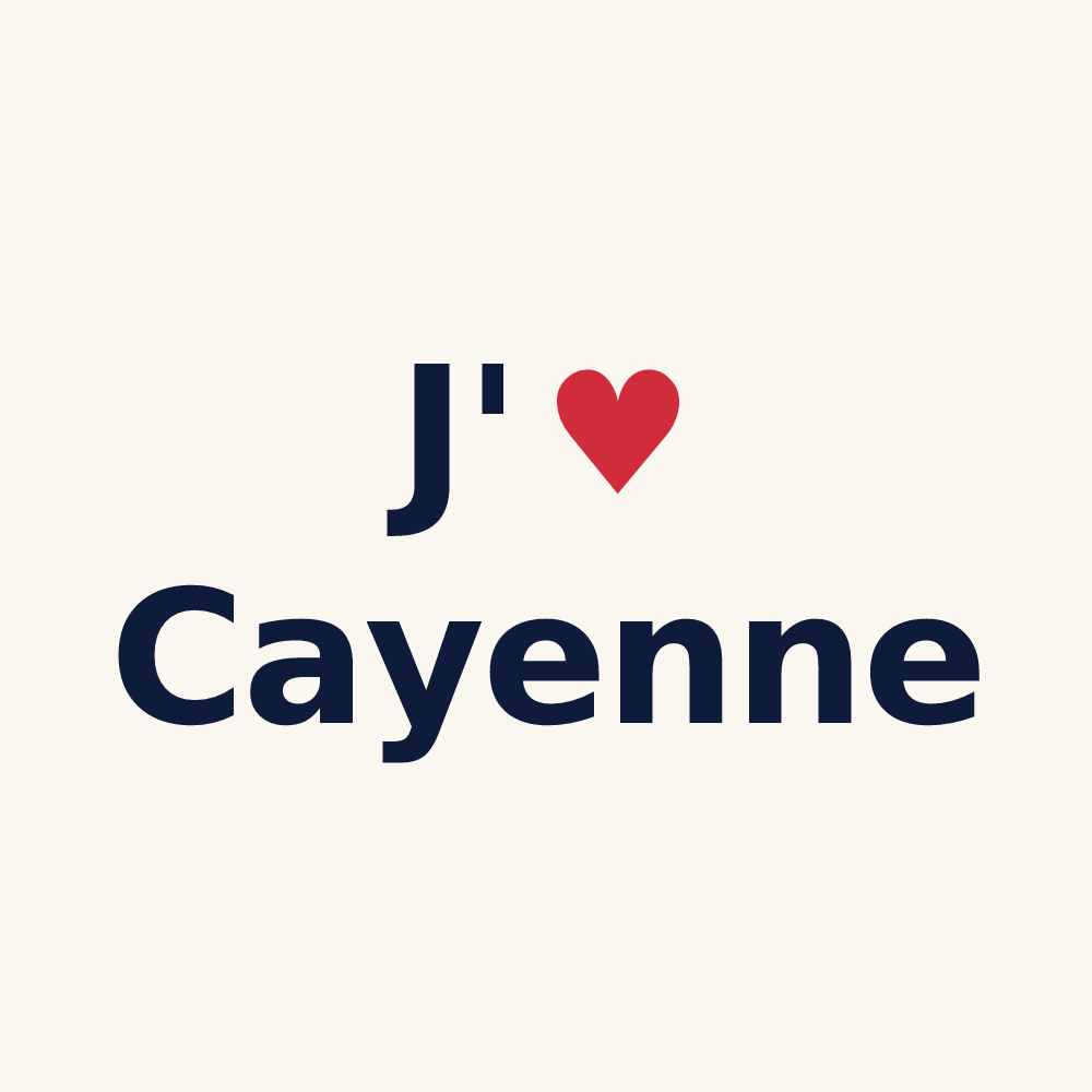 Tasse personnalisée Cayenne — design J'aime Cayenne
