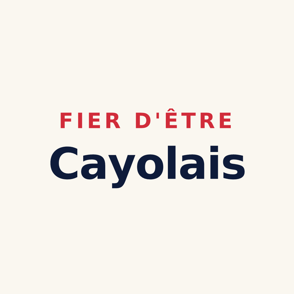 Tasse « Fier d'être Cayolais » — design pour Cayeux-en-Santerre