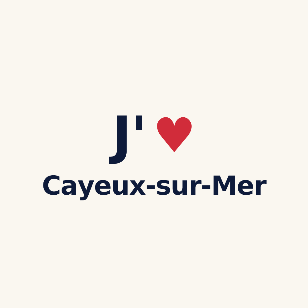 Tasse personnalisée Cayeux-sur-Mer — design J'aime Cayeux-sur-Mer