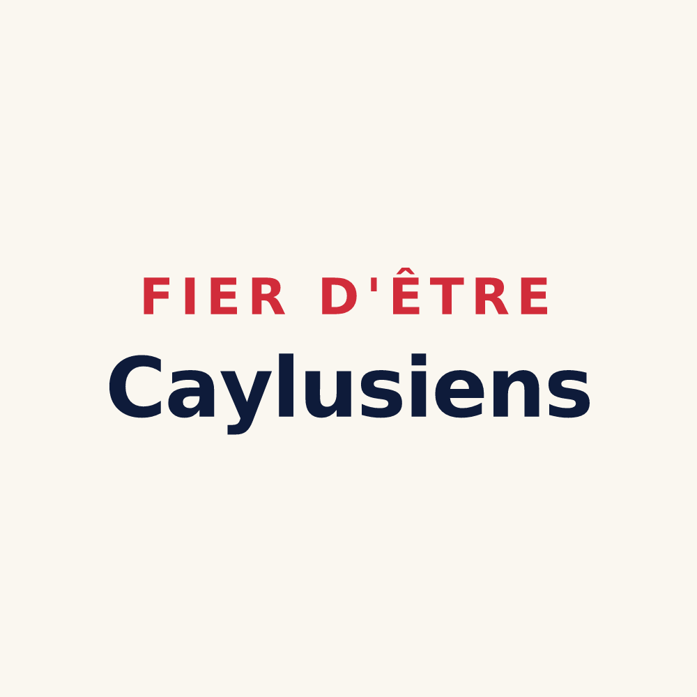 Tasse « Fier d'être Caylusiens » — design pour Caylus