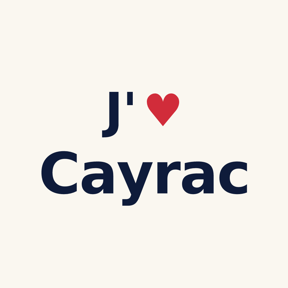 Tasse personnalisée Cayrac — design J'aime Cayrac