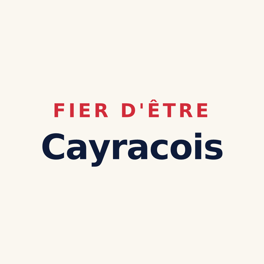 Tasse « Fier d'être Cayracois » — design pour Cayrac