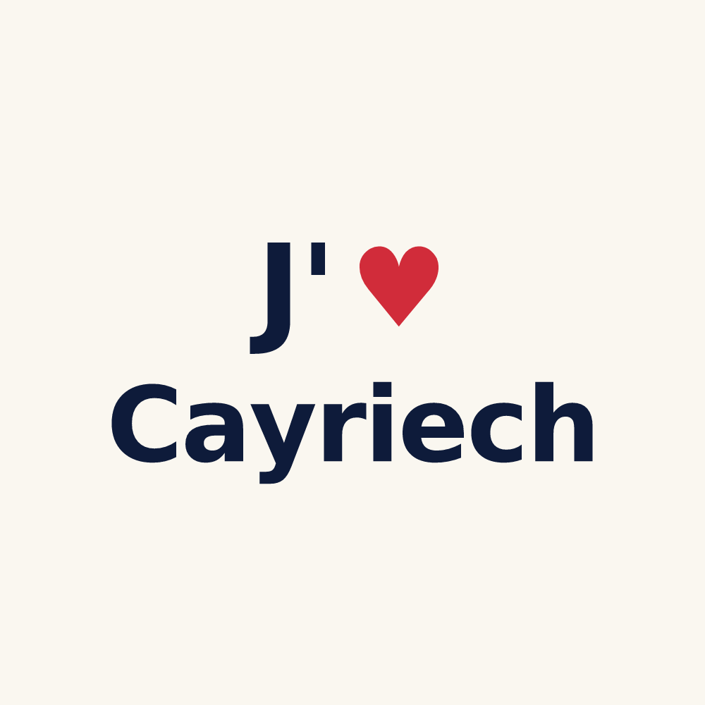 Tasse personnalisée Cayriech — design J'aime Cayriech