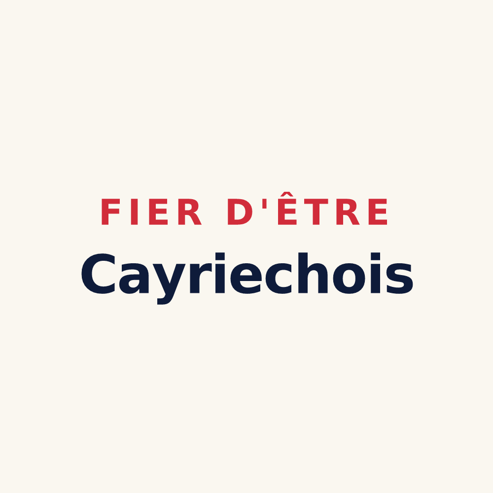 Tasse « Fier d'être Cayriechois » — design pour Cayriech