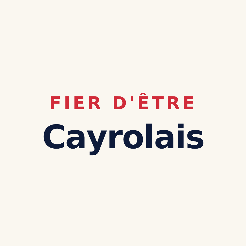 Tasse « Fier d'être Cayrolais » — design pour Cayrols