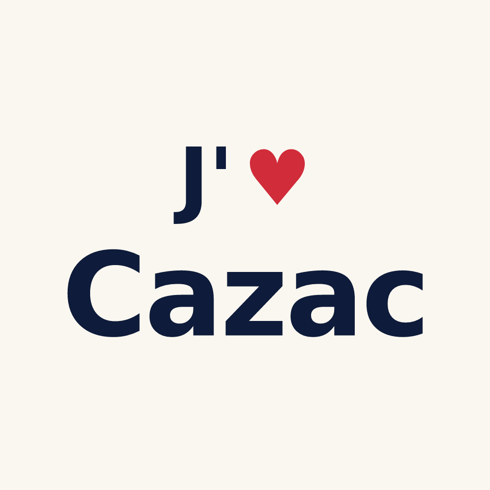 Tasse personnalisée Cazac — design J'aime Cazac