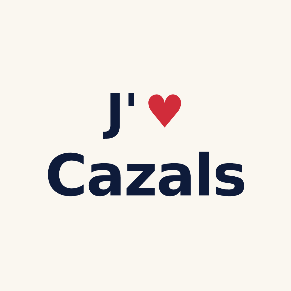 Tasse personnalisée Cazals — design J'aime Cazals