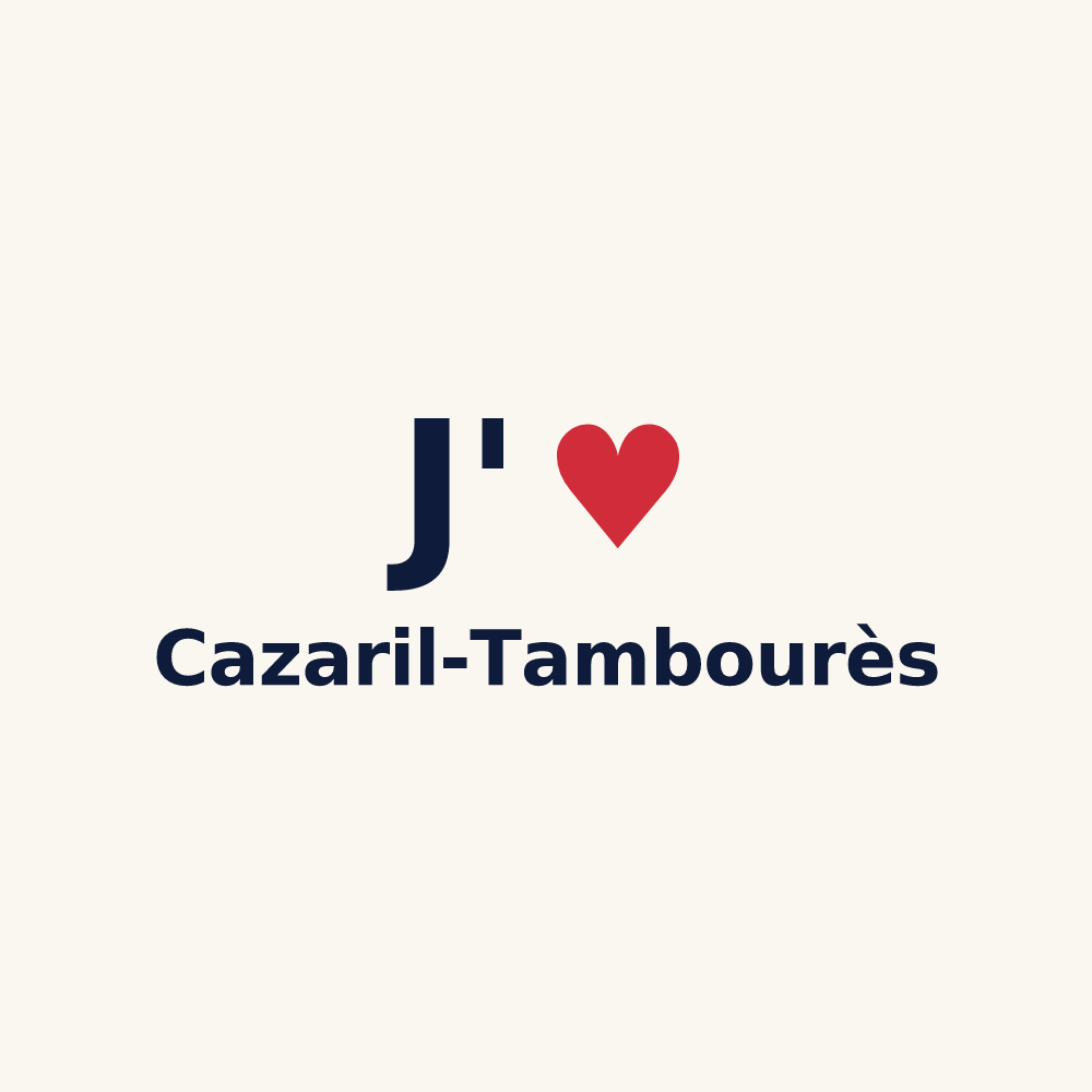 Tasse personnalisée Cazaril-Tambourès — design J'aime Cazaril-Tambourès