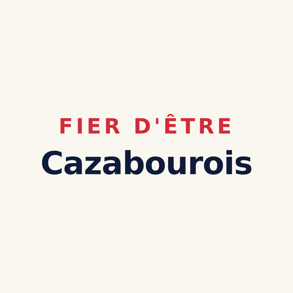 Tasse « Fier d'être Cazabourois » — design pour Cazaril-Tambourès