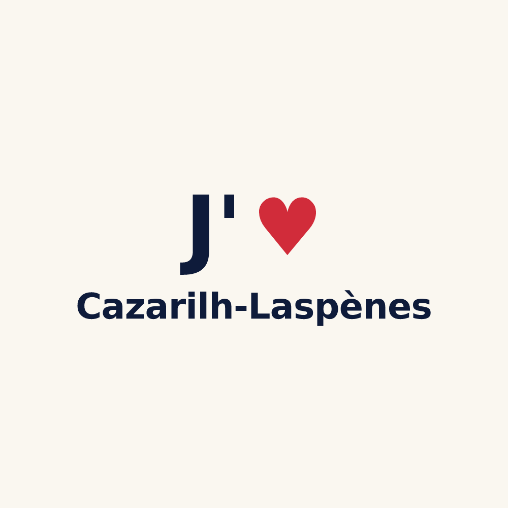 Tasse personnalisée Cazarilh-Laspènes — design J'aime Cazarilh-Laspènes