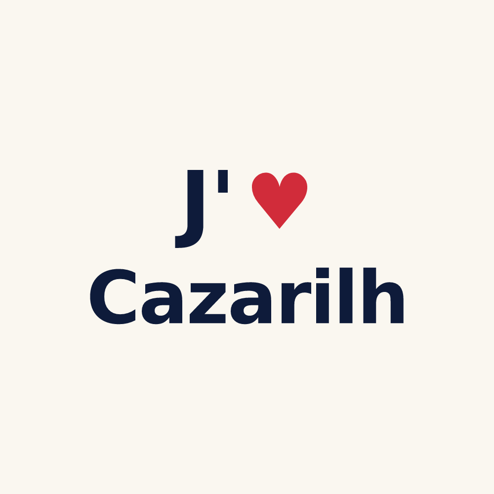 Tasse personnalisée Cazarilh — design J'aime Cazarilh