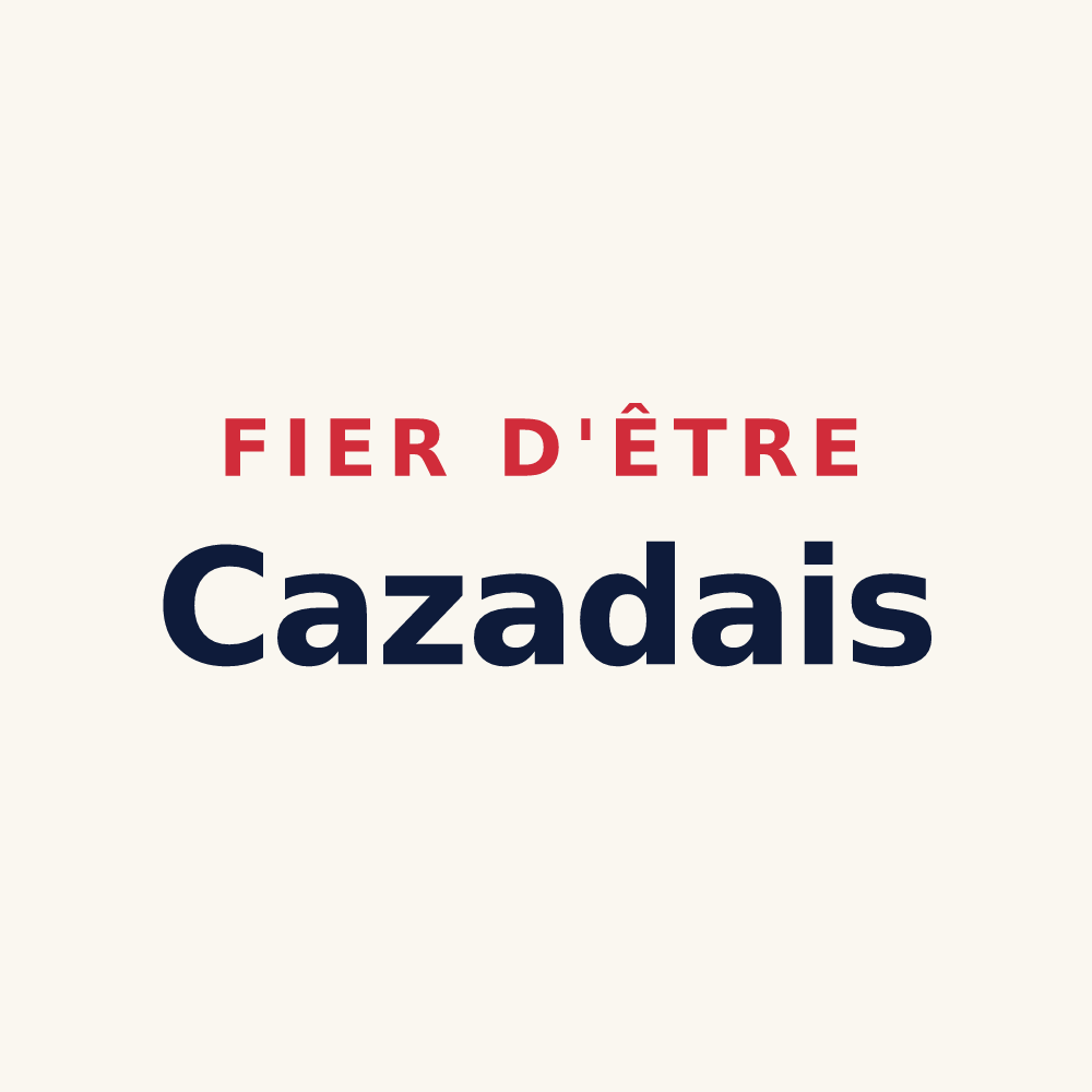 Tasse « Fier d'être Cazadais » — design pour Cazats